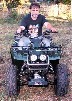 photo of Kevin on his 2001 Yamaha Wolverine