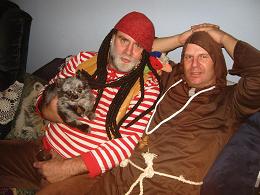 photo of Kevin and Larry on Halloween