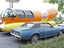 photo of my car parked by WeinerMobile