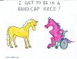 Handicap Race cartoon